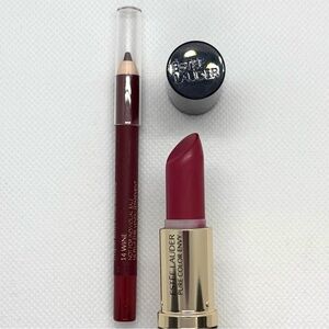 Estée Lauder Lipstick (220) & Lip Pencil (14 Wine) Sample Set. New without Box.